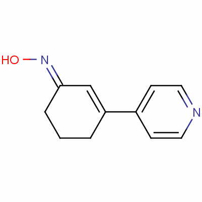3-(4-吡啶)-2-環(huán)己烯-1-酮肟結(jié)構(gòu)式_63843-22-1結(jié)構(gòu)式