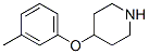 4-(3-甲基苯氧基)哌啶結(jié)構(gòu)式_63843-46-9結(jié)構(gòu)式