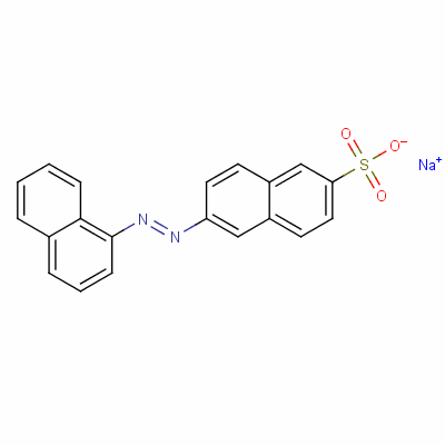 2-Naphthalenesulfonic acid, 6-(1-naphthalenylazo)-, sodium saltStructure,6407-85-8Structure 2-Naphthalenesulfonic acid, 6-(1-naphthalenylazo)-, sodium salt Structure,6407-85-8Structure