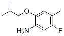 Benzenamine, 5-fluoro-4-methyl-2-(2-methylpropoxy)-(9ci)Structure,640768-02-1Structure Benzenamine, 5-fluoro-4-methyl-2-(2-methylpropoxy)-(9ci) Structure,640768-02-1Structure