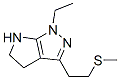 (9CI)-1-乙基-1,4,5,6-四氫-3-[2-(甲基硫代)乙基]-吡咯并[2,3-c]吡唑結構式_641584-87-4結構式