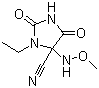 3-Ethyl-4-(methoxyamino)-2,5-dioxoimidazolidine-4-carbonitrileStructure,644972-55-4Structure 3-Ethyl-4-(methoxyamino)-2,5-dioxoimidazolidine-4-carbonitrile Structure,644972-55-4Structure