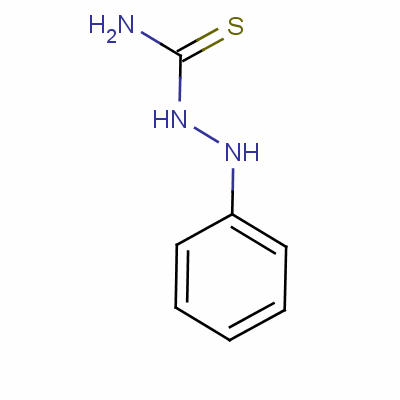 1-苯基-3-氨基硫脲結(jié)構(gòu)式_645-48-7結(jié)構(gòu)式