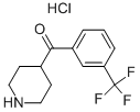 Piperidin-4-yl-(3-trifluoromethyl-phenyl)-methanonehydrochlorideStructure,64670-97-9Structure Piperidin-4-yl-(3-trifluoromethyl-phenyl)-methanonehydrochloride Structure,64670-97-9Structure
