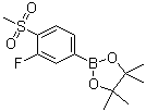 2-(3-氟-4-甲烷磺?；?苯基)-4,4,5,5-四甲基-[1,3,2]二噁硼烷結(jié)構(gòu)式_648904-85-2結(jié)構(gòu)式