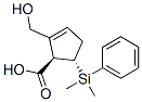2-Cyclopentene-1-carboxylic acid, 5-(dimethylphenylsilyl)-2-(hydroxymethyl)-, (1R,5S)-Structure,649761-21-7Structure 2-Cyclopentene-1-carboxylic acid, 5-(dimethylphenylsilyl)-2-(hydroxymethyl)-, (1R,5S)- Structure,649761-21-7Structure