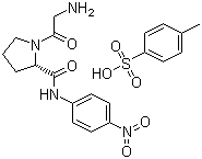 甘氨?；?L-輔氨酰-(N)-對(duì)硝基苯胺-對(duì)甲苯磺酸鹽；(H-甘氨酸-脯氨酸-pNA對(duì)甲苯磺酸鹽)結(jié)構(gòu)式_65096-46-0結(jié)構(gòu)式