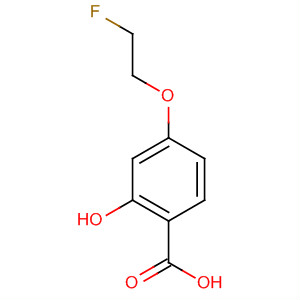 Benzoic acid, 4-(2-fluoroethoxy)-2-hydroxy-(9ci)Structure,651331-95-2Structure Benzoic acid, 4-(2-fluoroethoxy)-2-hydroxy-(9ci) Structure,651331-95-2Structure