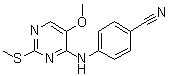 4-[[5-甲氧基-2-(甲基硫代)-4-嘧啶]氨基]-苯甲腈結(jié)構(gòu)式_6623-82-1結(jié)構(gòu)式