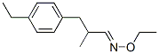 Benzenepropanal, 4-ethyl-alpha-methyl-, o-ethyloxime (9ci)Structure,664986-48-5Structure Benzenepropanal, 4-ethyl-alpha-methyl-, o-ethyloxime (9ci) Structure,664986-48-5Structure