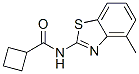 Cyclobutanecarboxamide, n-(4-methyl-2-benzothiazolyl)-(9ci) Structure,666214-38-6Structure