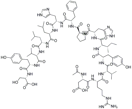 Ac-asp-arg-val-tyr-ile-his-pro-phe-his-leu-leu-val-tyr-ser-oh結(jié)構(gòu)式_66641-26-7結(jié)構(gòu)式