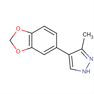 4-(1,3-benzodioxol-5-yl)-3-methyl-1H-pyrazoleStructure,667400-03-5Structure 4-(1,3-benzodioxol-5-yl)-3-methyl-1H-pyrazole Structure,667400-03-5Structure