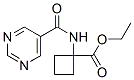 Cyclobutanecarboxylic acid, 1-[(5-pyrimidinylcarbonyl)amino]-, ethyl ester (9ci) Structure,669066-15-3Structure