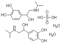 DL-Isoproterenol sulfate dihydrate Structure,6700-39-6Structure
