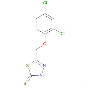 5-((2,4-Dichlorophenoxy)methyl)-1,3,4-thiadiazole-2-thiolStructure,67365-93-9Structure 5-((2,4-Dichlorophenoxy)methyl)-1,3,4-thiadiazole-2-thiol Structure,67365-93-9Structure