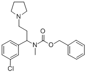 1-吡咯烷-3-(3-氯苯基)-3-(n-cbz-n-甲基)氨基丙烷結(jié)構(gòu)式_675602-81-0結(jié)構(gòu)式