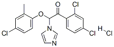 Ethanone, 2-(4-chloro-2-methylphenoxy)-1-(2,4-dichlorophenyl)-2-(1h-imidazol-1-yl)-, monohydrochloride (9ci)Structure,68042-40-0Structure Ethanone, 2-(4-chloro-2-methylphenoxy)-1-(2,4-dichlorophenyl)-2-(1h-imidazol-1-yl)-, monohydrochloride (9ci) Structure,68042-40-0Structure