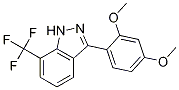 1H-Indazole, 3-(2,4-dimethoxyphenyl)-7-(trifluoromethyl)-Structure,680611-18-1Structure 1H-Indazole, 3-(2,4-dimethoxyphenyl)-7-(trifluoromethyl)- Structure,680611-18-1Structure