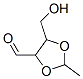 1,3-Dioxolane-4-carboxaldehyde, 5-(hydroxymethyl)-2-methyl-(9ci)Structure,68123-96-6Structure 1,3-Dioxolane-4-carboxaldehyde, 5-(hydroxymethyl)-2-methyl-(9ci) Structure,68123-96-6Structure