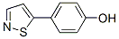 4-Isothiazol-5-ylphenolStructure,68535-60-4Structure 4-Isothiazol-5-ylphenol Structure,68535-60-4Structure