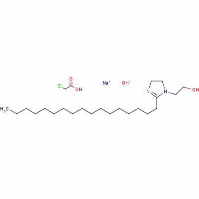 Stearic acid, aminoethylethanolamine amide-imidazoline, carboxymethylated sodium saltStructure,68608-63-9Structure Stearic acid, aminoethylethanolamine amide-imidazoline, carboxymethylated sodium salt Structure,68608-63-9Structure