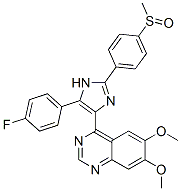 (9ci)-4-[5-(4-氟苯基)-2-[4-(甲基亞磺?；?苯基]-1H-咪唑-4-基]-6,7-二甲氧基喹唑啉結(jié)構(gòu)式_688359-17-3結(jié)構(gòu)式