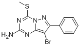 8-溴-4-(甲基硫代)-7-苯基吡唑并[1,5-a][1,3,5]噻嗪-2-胺結(jié)構(gòu)式_690275-79-7結(jié)構(gòu)式
