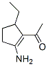 Ethanone, 1-(2-amino-5-ethyl-1-cyclopenten-1-yl)-(9ci)Structure,690660-94-7Structure Ethanone, 1-(2-amino-5-ethyl-1-cyclopenten-1-yl)-(9ci) Structure,690660-94-7Structure