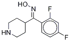 (E)-4-(2,4-difluorobenzoyl)piperidine oximeStructure,691007-07-5Structure (E)-4-(2,4-difluorobenzoyl)piperidine oxime Structure,691007-07-5Structure