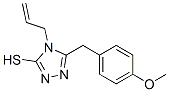 4-丙烯基-5-(4-甲氧基芐基)-4H-[1,2,4]-噻唑-3-硫醇結(jié)構(gòu)式_69198-37-4結(jié)構(gòu)式