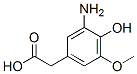 Benzeneacetic acid, 3-amino-4-hydroxy-5-methoxy-(9ci)Structure,692257-57-1Structure Benzeneacetic acid, 3-amino-4-hydroxy-5-methoxy-(9ci) Structure,692257-57-1Structure