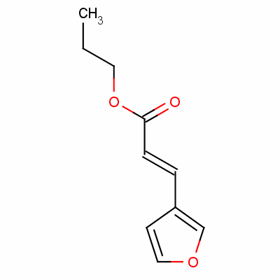 3-(3-呋喃)-2-丙酸丙酯結(jié)構(gòu)式_6938-33-6結(jié)構(gòu)式