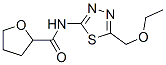 n-[5-(乙氧基甲基)-1,3,4-噻二唑-2-基]四氫-2-呋喃羧酰胺結(jié)構(gòu)式_701239-54-5結(jié)構(gòu)式