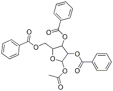 1-乙酰氧基-2,3,5-三苯甲酰氧基-1-ALPHA-D-呋喃核糖結(jié)構(gòu)式_70832-64-3結(jié)構(gòu)式