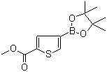 4-(4,4,5,5-四甲基-1,3,2-二噁硼烷-2-基)噻吩-2-羧酸甲酯結(jié)構(gòu)式_709648-80-6結(jié)構(gòu)式