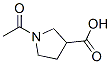 3-Pyrrolidinecarboxylic acid, 1-acetyl-(9ci)Structure,712270-40-1Structure 3-Pyrrolidinecarboxylic acid, 1-acetyl-(9ci) Structure,712270-40-1Structure