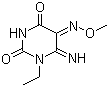 1-Ethyl-6-iminodihydropyrimidine-2,4,5(3H)-trione 5-(O-methyloxime)Structure,71342-66-0Structure 1-Ethyl-6-iminodihydropyrimidine-2,4,5(3H)-trione 5-(O-methyloxime) Structure,71342-66-0Structure