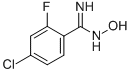 Benzenecarboximidamide, 4-chloro-2-fluoro-N-hydroxy-Structure,721450-71-1Structure Benzenecarboximidamide, 4-chloro-2-fluoro-N-hydroxy- Structure,721450-71-1Structure