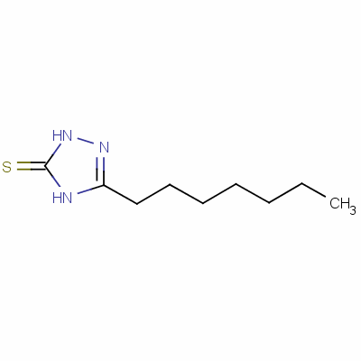 3H-1,2,4-triazole-3-thione, 5-heptyl-2,4-dihydro-Structure,7271-49-0Structure 3H-1,2,4-triazole-3-thione, 5-heptyl-2,4-dihydro- Structure,7271-49-0Structure