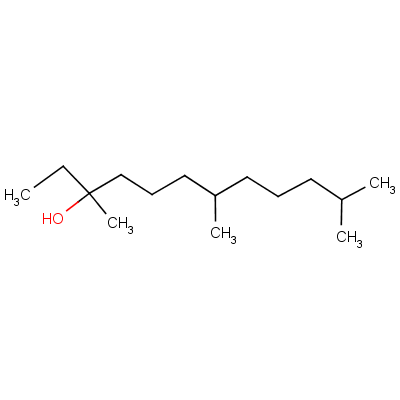 3-Dodecanol, 3,7,11-trimethyl-Structure,7278-65-1Structure 3-Dodecanol, 3,7,11-trimethyl- Structure,7278-65-1Structure