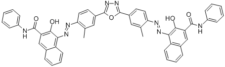 4,4-1,3,4-Oxadiazole-2,5-diylbis(2-methyl-4,1-phenylene)azo)bis3-hydroxy-n-phenyl-2-naphthalenecarboxamideStructure,73212-59-6Structure 4,4-1,3,4-Oxadiazole-2,5-diylbis(2-methyl-4,1-phenylene)azo)bis3-hydroxy-n-phenyl-2-naphthalenecarboxamide Structure,73212-59-6Structure