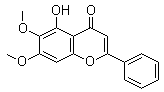 5-Hydroxy-6,7-dimethoxy-2-phenyl-4h-chromen-4-oneStructure,740-33-0Structure 5-Hydroxy-6,7-dimethoxy-2-phenyl-4h-chromen-4-one Structure,740-33-0Structure