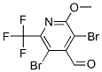 3,5-Dibromo-2-methoxy-6-trifluoromethyl-pyridine-4-carbaldehydeStructure,741737-02-0Structure 3,5-Dibromo-2-methoxy-6-trifluoromethyl-pyridine-4-carbaldehyde Structure,741737-02-0Structure