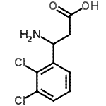 (R)-3-氨基-3-(2,3-二氯苯基)-丙酸結(jié)構(gòu)式_743416-09-3結(jié)構(gòu)式