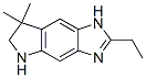 (9CI)-2-乙基-1,5,6,7-四氫-7,7-二甲基-吡咯并[2,3-f]苯并咪唑結構式_744165-60-4結構式