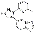 6-(3-(6-甲基吡啶-2-基)-1H-吡唑-4-基)-[1,2,4]噻唑并[1,5-a]吡啶結(jié)構(gòu)式_746667-09-4結(jié)構(gòu)式