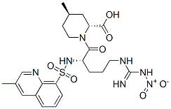 (2R,4R)-1-[(2S)-5-[[Imino(nitroamino)methyl]amino]-2-[[(3-methyl-8-quinolinyl)sulfonyl]amino]-1-oxopentyl]-4-methyl-2-piperidinecarboxylic acid Structure,74874-10-5Structure