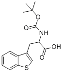 3-(苯并[b]噻吩-3-基)-2-(叔丁氧基羰基氨基)丙酸結(jié)構(gòu)式_74893-31-5結(jié)構(gòu)式