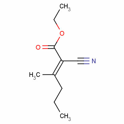 2-Hexenoic acid,2-cyano-3-methyl-, ethyl esterStructure,759-54-6Structure 2-Hexenoic acid,2-cyano-3-methyl-, ethyl ester Structure,759-54-6Structure
